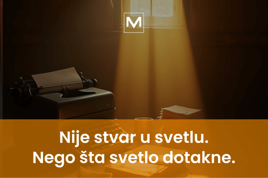 Nije stvaru svetlu. Nego šta svetlo dotakne. Product fotografija i ecommerc u novom blogu VM Disconnecta, agencije VM Digital.